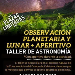 observacion planetaria y lunar 21.30h 25 euros