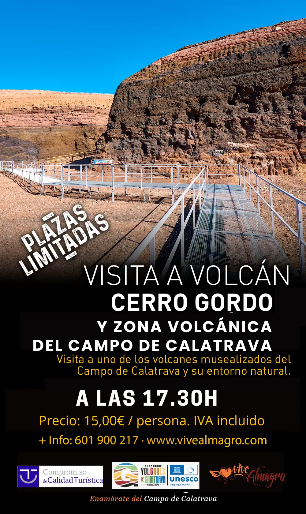 sin aperitivo a las 17.30h y 15€