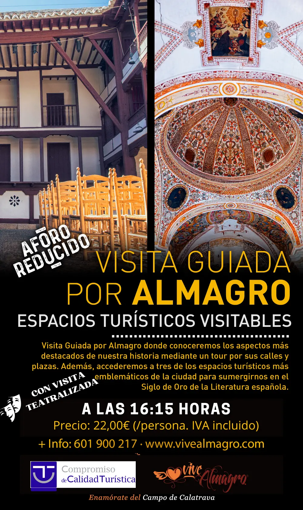 22 euros y a las 16:15h