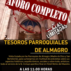 a las 11.00h, 25€ con aforo completo