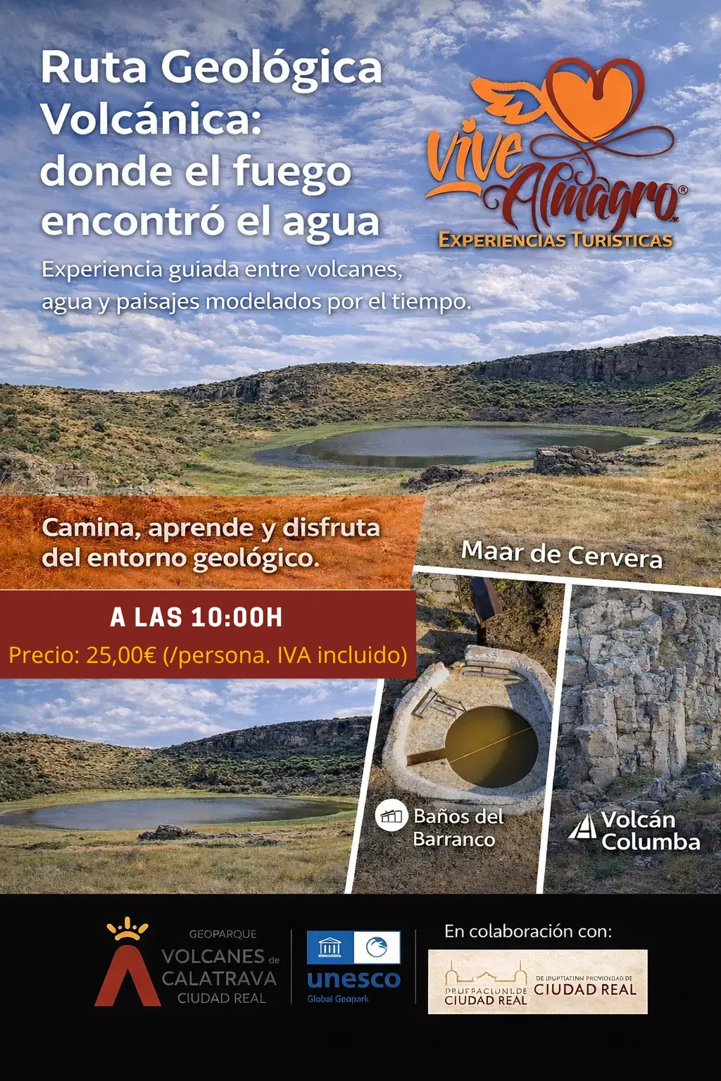 25 euros y a las 10.00h